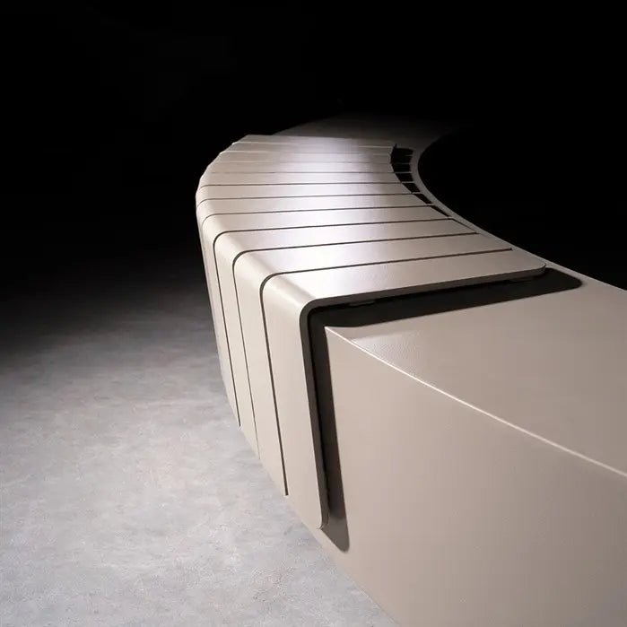 Keerwand Aluminium 'Revert' Binnenbocht 2000 x 2000 x 500 mm