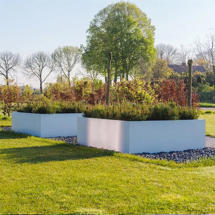 Jardinera de acero de 100 x 40 x 40 cm - Revestido