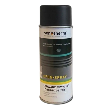 Senotherm Oven Spray Zwart Metallic 400ml - Hittebestendige Lak