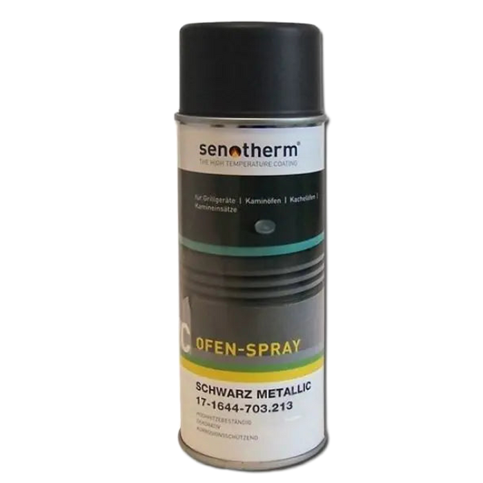 Senotherm Oven Spray Zwart Metallic 400ml - Hittebestendige Lak